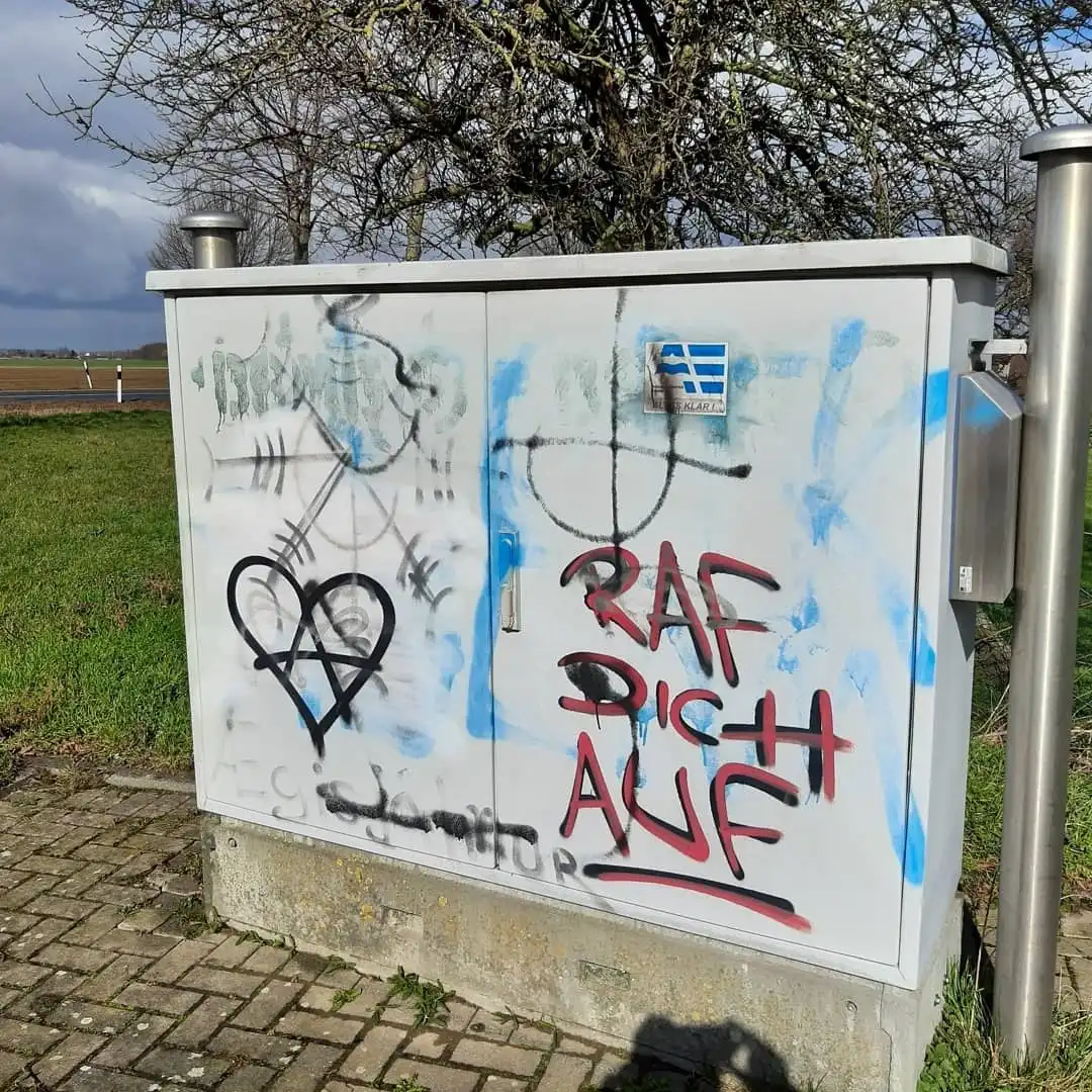 Stromkasten mit Graffiti